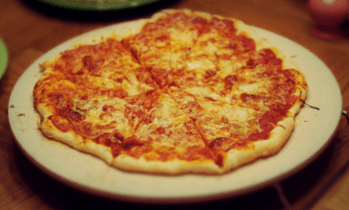 fresh pizza