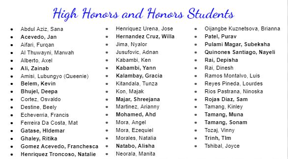 honors students